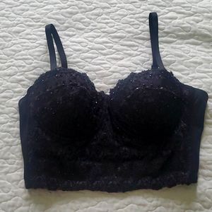 NWT WINDSOR BEADED BLACK BUSTIER